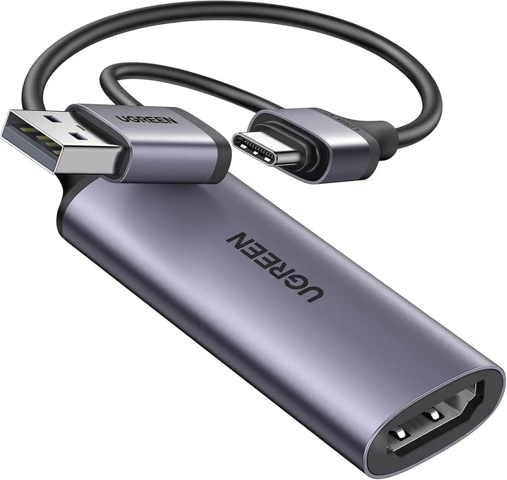 UGREEN Video Capture Card Full HD 1080P 4K HDMI to USB-C USB-A Low Latency Streaming PC Mac PS5 Nintendo Switch (25854)