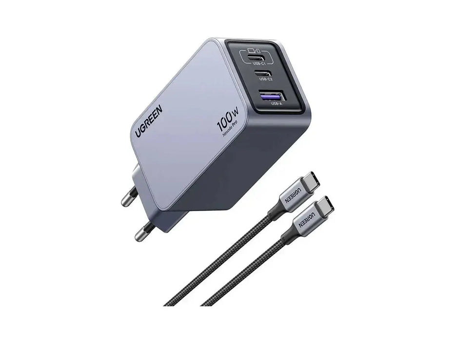 UGREEN Nexode Pro 100W GaN Charger 3-Port PD Fast Charger MacBook iPhone iPad Laptop USB-C Wall Charger Desktop 25874 Ugreen