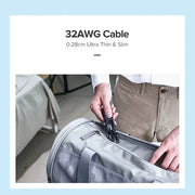 UGREEN 0.5m Ethernet RJ45 Cat.6A |10Gbps|UTP Cable Black (70331) TeckPot