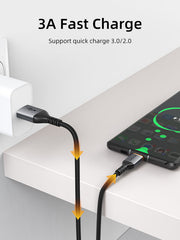 CABLETIME 3A USB-A to USB-C Quick Charge cable