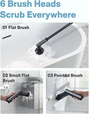 HOTO Replacement Brush Heads for Electric Spin Scrubber | Multi-Surface Cleaning Brushes | Durable & Easy to Replace | For Kitchen, Bathroom, Tiles & Grout (HFE0009GL / QWFGJ005)