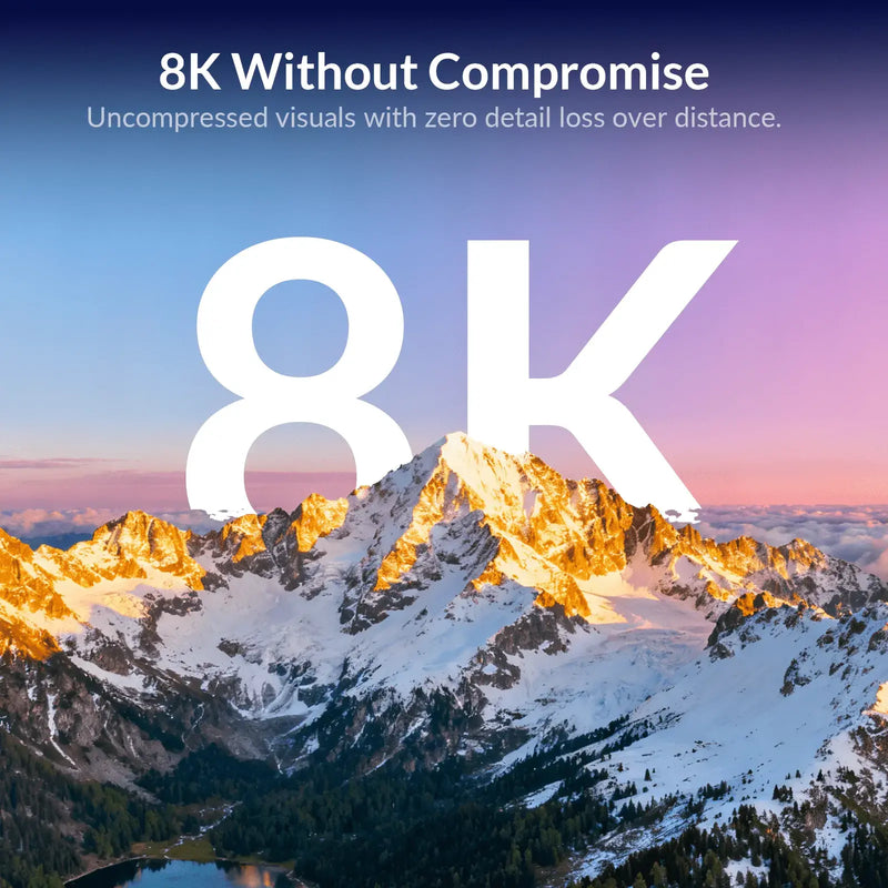 AV Access 8KEX100-KVM Zero-Latency 8K HDMI KVM Extender, HDMI 2.1 & HDCP 2.3, 100m/330ft Over Cat 6/6A/7, 4K/5K Ultrawide Resolution, 4-Port USB 2.0, EDID, PoC & RS-232 AV Access