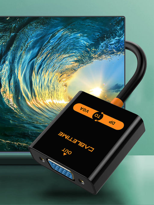 CABLETIME DisplayPort to VGA adapter Full HD output