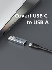 CABLETIME USB-A 3.0 to USB-C Female OTG Adapter, 5Gbps, 2.1A
