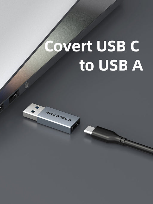 CABLETIME USB-A 3.0 to USB-C Female OTG Adapter, 5Gbps, 2.1A