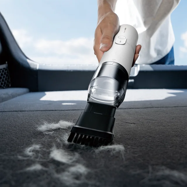 HOTO 4-in-1 Portable Mini Cordless Air Duster & Vacuum | Blow, Vacuum, Inflate & Deflate | Rechargeable High-Power Cleaner for Keyboard, Camera, Car & Home (HOE0018US-S / QWCXA001)