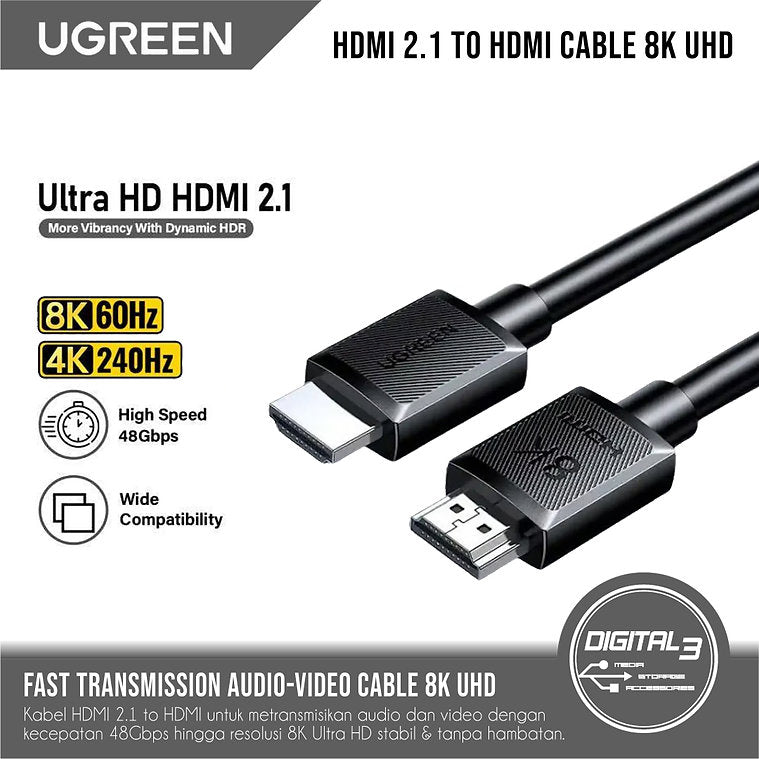 UGREEN HD175 45430 1m HDMI 2.1 cable retail packaging