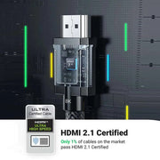 UGREEN HD175 HDMI 2.1 cable, 8K60 4K120, HDMI 2.1 certified