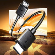 UGREEN HD175 HDMI 2.1 cable, 8K60 4K120, braided cable close-up