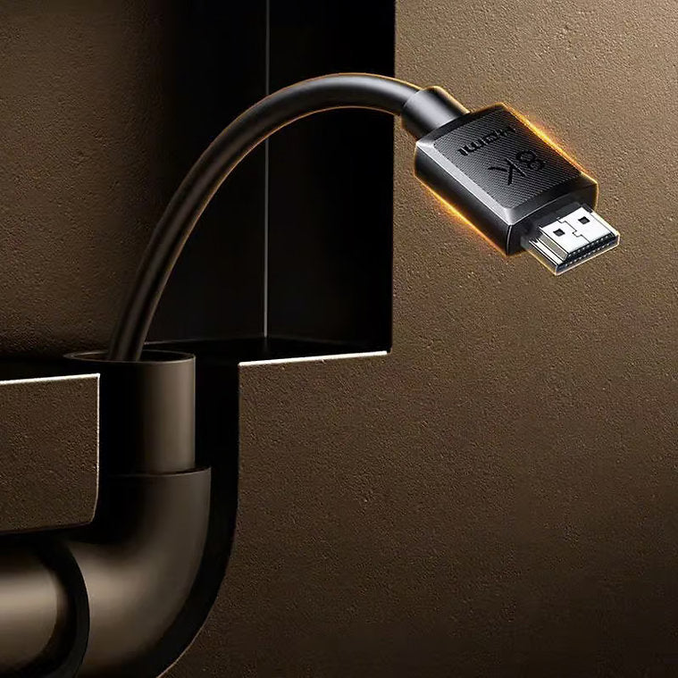 UGREEN HD175 HDMI 2.1 cable, 8K60 4K120, plugged into a TV