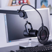 Thronmax Phantom Boom Arm, Premium Mic Arm Stand, Adjustable Microphone Arm with Desk Mount,Tube Style Suspension Scissor Mic Stand,3/8'' to 5/8'' Screw Adapter for Live Streaming, Podcasting, Gaming (S4) Thronmax