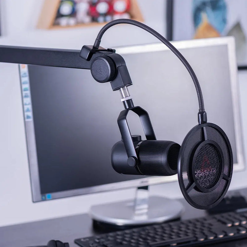Thronmax Phantom Boom Arm, Premium Mic Arm Stand, Adjustable Microphone Arm with Desk Mount,Tube Style Suspension Scissor Mic Stand,3/8'' to 5/8'' Screw Adapter for Live Streaming, Podcasting, Gaming (S4) Thronmax