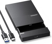 UGREEN 2.5 Inch External Hard Drive Enclosure USB 3.0 USB-C to USB-A Cable Tool-Free SATA SSD HDD Adapter Case (30727) Ugreen