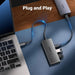 UGREEN USB C Hub 10Gbps 4 Port Aluminum USB 3.2 Splitter 2 USB-C 2 USB-A Data Ports Laptop MacBook PC Type-C Hub (30758) Ugreen