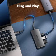 UGREEN USB C Hub 10Gbps 4 Port Aluminum USB 3.2 Splitter 2 USB-C 2 USB-A Data Ports Laptop MacBook PC Type-C Hub (30758) Ugreen
