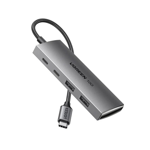 UGREEN USB C Hub 10Gbps, 4 Ports Aluminum USB 3.2 Splitter with 2 USB-C and 2 USB-A Data Ports (30758) Ugreen