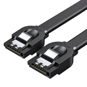 UGREEN SATA III 6Gbps Data Cable 0.5m SATA 3.0 Straight Connector Secure Latch High Speed HDD SSD Hard Drive Black (30796) Ugreen India