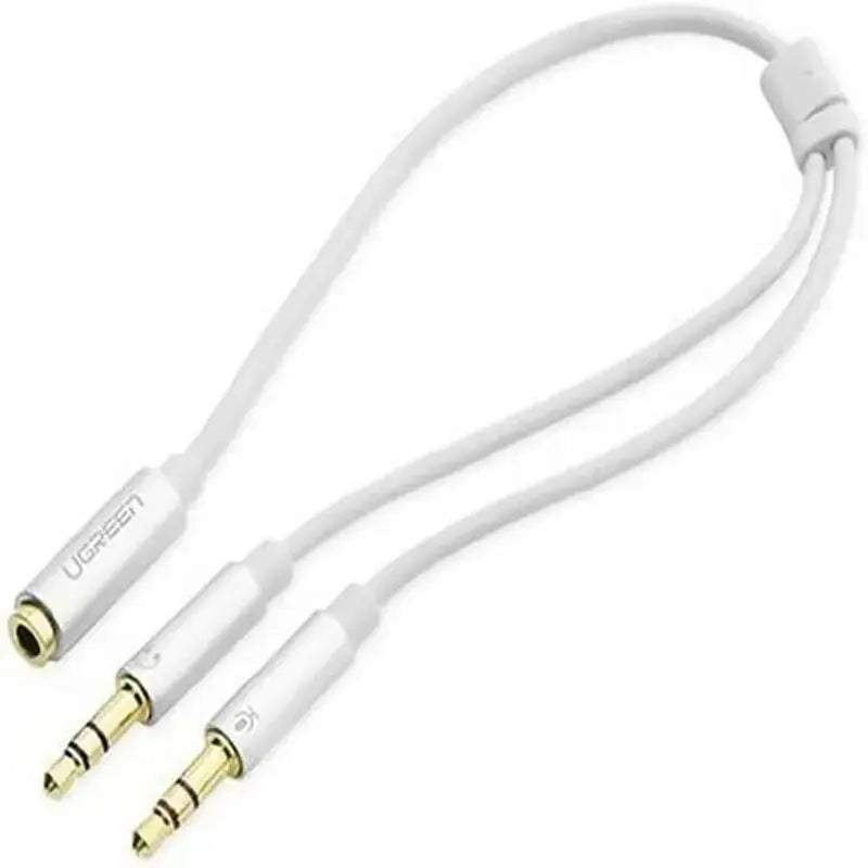 UGREEN 20cm 3.5mm Audio Splitter Cable 1 Female to 2 Male Headphone Mic Jack Adapter ABS Case PC Laptop Headset 20897 Ugreen