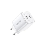 Ugreen Nexode 45W Dual USB-C PD GaN Charger, White (15327/EU) TeckPot