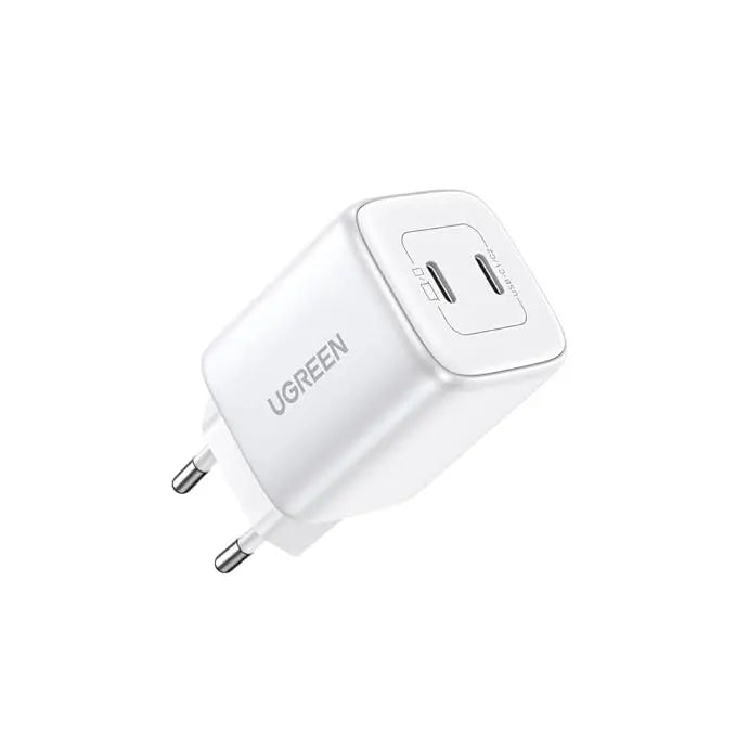 Ugreen Nexode 45W Dual USB-C PD GaN Charger, White (15327/EU) TeckPot