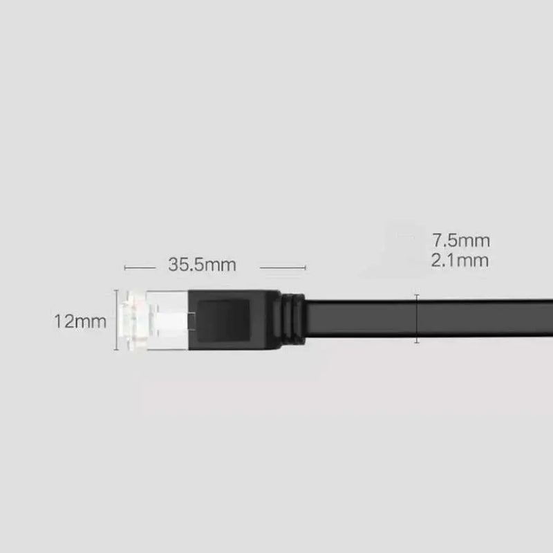 UGREEN Cat6 Ethernet Cable 3M Flat 1000Mbps Gigabit Pure Copper RJ45 LAN Router Switch Printer Network (50186) Ugreen