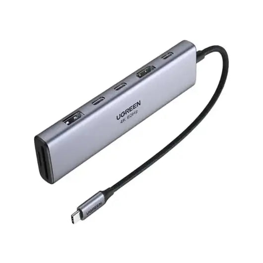 UGREEN USB-C 7-in-1 Multifunctional Adapter HDMI 2 USB-C 3.2 USB-A 3.2 SD/TF Card Reader 100W PD Hub Dock (45521) Ugreen