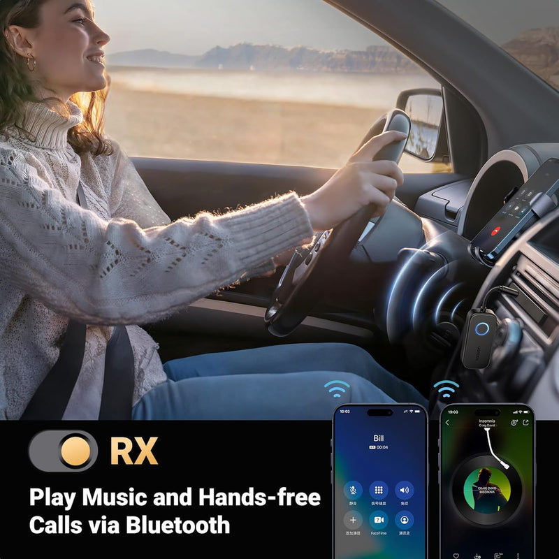 UGREEN CM672 controls, 3.5mm plug and USB-C charging port