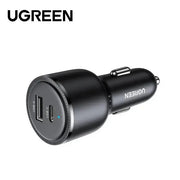 UGREEN 63W USB C Car Charger PD 45W PPS QC3.0 18W Fast Charging iPhone 15/14 iPad MacBook Samsung Galaxy S25/S24 (35023) Ugreen