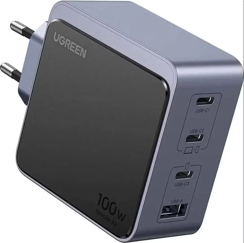 UGREEN Nexode S 100W 4-Port GaN Fast Wall Charger USB-C Power Delivery USB-A Compact Foldable MacBook iPhone iPad (35043) Ugreen