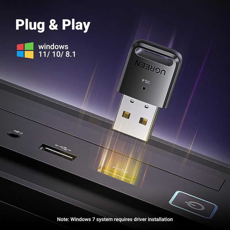 UGREEN CM748 35058 USB Bluetooth 5.4 adapter plug and play