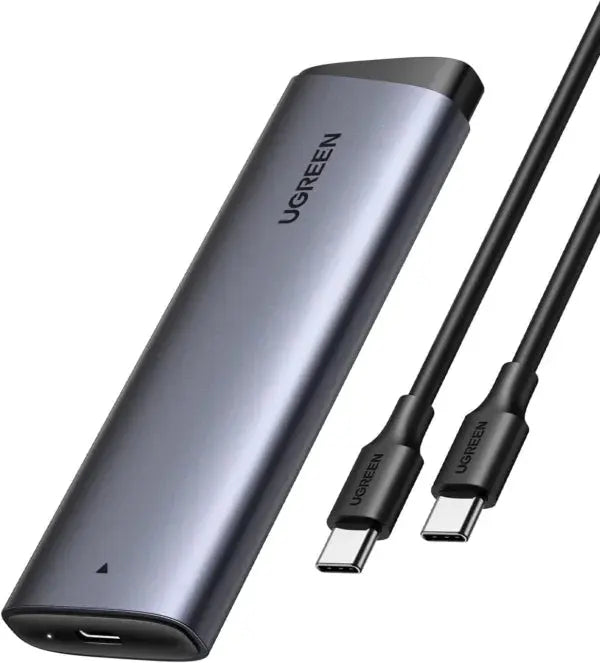 UGREEN M.2 NVMe Enclosure 10Gbps USB C 3.2 Gen 2 M Key B Key Aluminum PCIe External Reader UASP Trim 2230 2242 2280 (35267)
