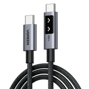 UGREEN USB C to USB C Cable 0.5M 1.6ft 100W Fast Charging Type-C LED Display iPhone 16 Pro Max 15 MacBook iPad Galaxy (45612) Ugreen