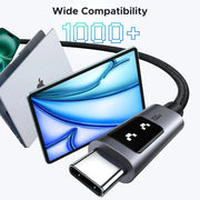 UGREEN Uno USB C Cable 2M 6ft 100W 20V 5A Fast Charging Type-C iPhone 16 15 MacBook Galaxy S25 S24 iPad LED Display (35512) Ugreen