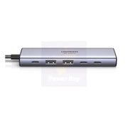 UGREEN 6-in-1 USB C Multifunctional Adapter USB-C to HDMI 2 USB-A 3.2 2 USB 3.2 C PD Power Hub Dock Multi Port (35999) Ugreen