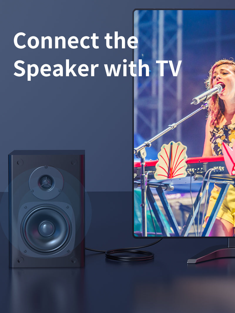 CABLETIME Toslink cable for compatible digital surround audio formats