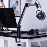 Thronmax Phantom Boom Arm, Premium Mic Arm Stand, Adjustable Microphone Arm with Desk Mount,Tube Style Suspension Scissor Mic Stand,3/8'' to 5/8'' Screw Adapter for Live Streaming, Podcasting, Gaming (S4) Thronmax
