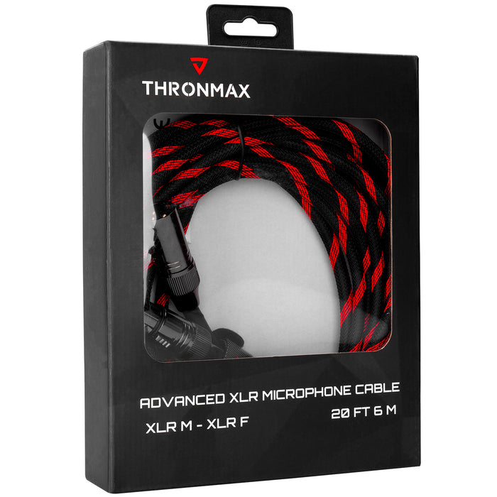 Thronmax 20Ft XLR Premium Male To Female Cable (X60)