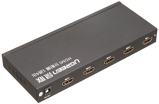 UGREEN 40202, 1x4 HDMI Amplifier Splitter (Black)
