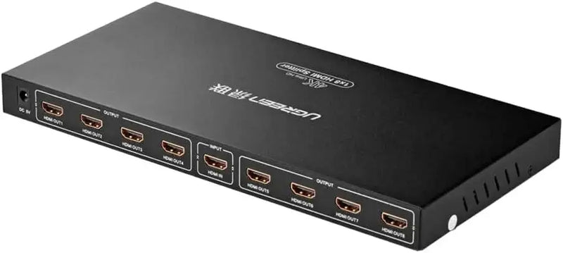 UGREEN 1x8 HDMI Splitter 1 In 8 Out HDMI Amplifier Splitter Full HD 1080P UHD 3D TV Monitor Projector Multi Display 40203EU Ugreen