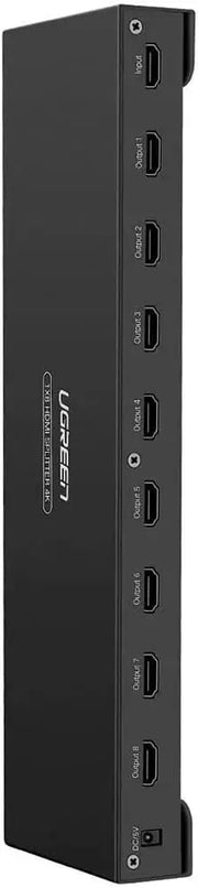 UGREEN 1x8 HDMI Splitter 1 In 8 Out HDMI Amplifier Splitter Full HD 1080P UHD 3D TV Monitor Projector Multi Display 40203EU Ugreen
