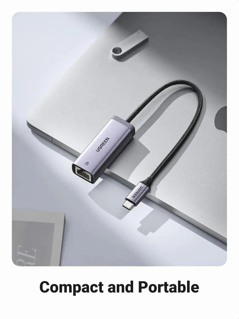 UGREEN USB C to Ethernet Adapter Gigabit 1000 Mbps LAN Network RJ45 Internet Nintendo Switch Laptop MacBook Surface (40322) Ugreen