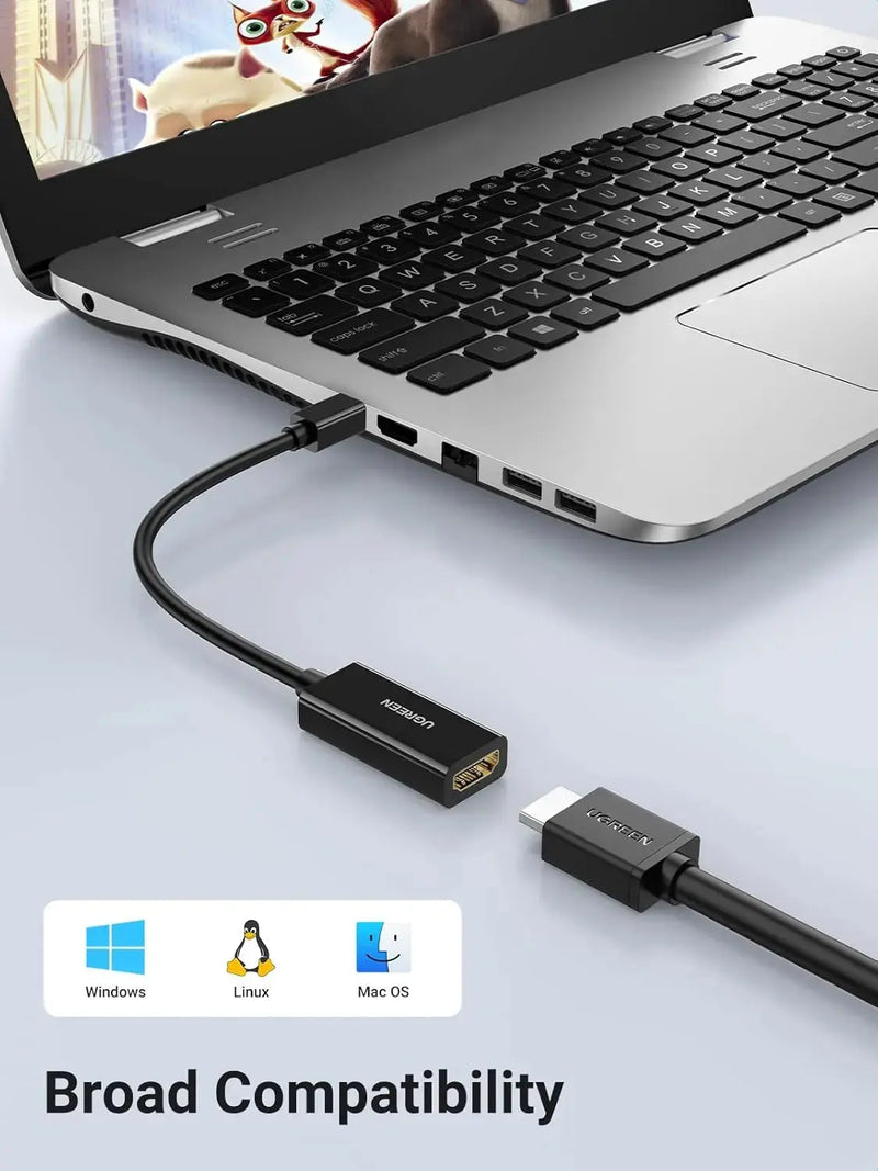 UGREEN Mini DisplayPort to HDMI Converter 4K Thunderbolt 2.0 Adapter Cable MacBook Pro iMac Video Display Cord (40360) Ugreen