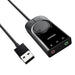 40964-UGREEN USB External Stereo Sound Adapter 15cm (Black)