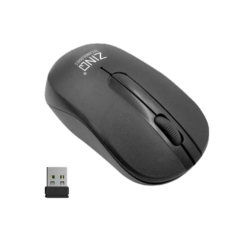 ZINQ Technologies 818W 2.4Ghz Wireless USB Mouse 1600DPI For Laptop & Desktop-Black(Open Box) ZINQ Technologies
