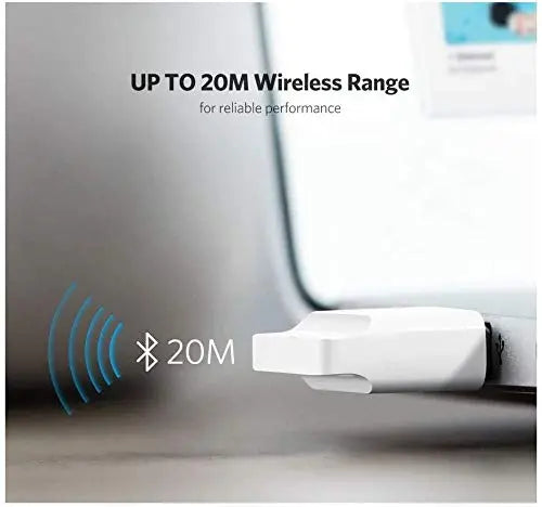 UGREEN USB Bluetooth 4.0 Adapter Dongle Receiver PC Windows 10/8.1/8/7/XP Desktop Laptop Mouse Keyboard Headsets Speakers 30524
