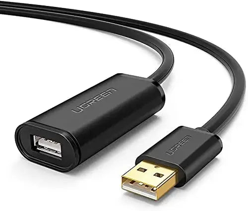 UGREEN USB 2.0 Active Extension Cable 10M Signal Booster Repeater A Male to Female Keyboard Mouse Printer Webcam (10321) Ugreen