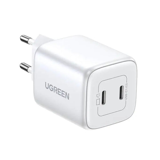 Ugreen Nexode 45W Dual USB-C PD GaN Charger, White (15327/EU) TeckPot