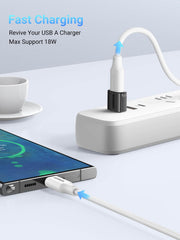 UGREEN 45275 10Gbps USB-A male to USB-C female adapter, black, fast charging a phone