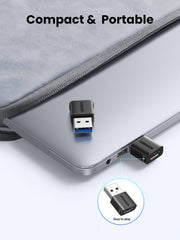 UGREEN 45275 10Gbps USB-A male to USB-C female adapter, black, compact and portable