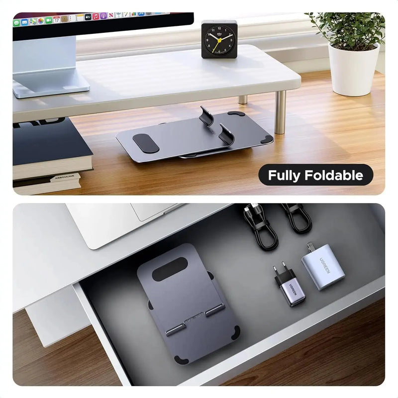 UGREEN Tablet Stand Holder Desk 360° Rotating Aluminum Adjustable Multi-Angle Home Office iPad Pro Air Mini 13 12.9 11 (45860) Ugreen